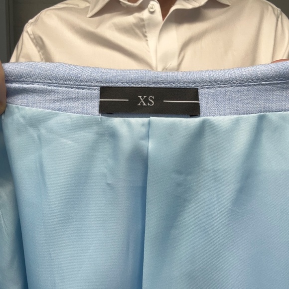 Mens BLUE Blazer Jacket Slim Fit - One Button Casual Sport Coat - Picture 8 of 8